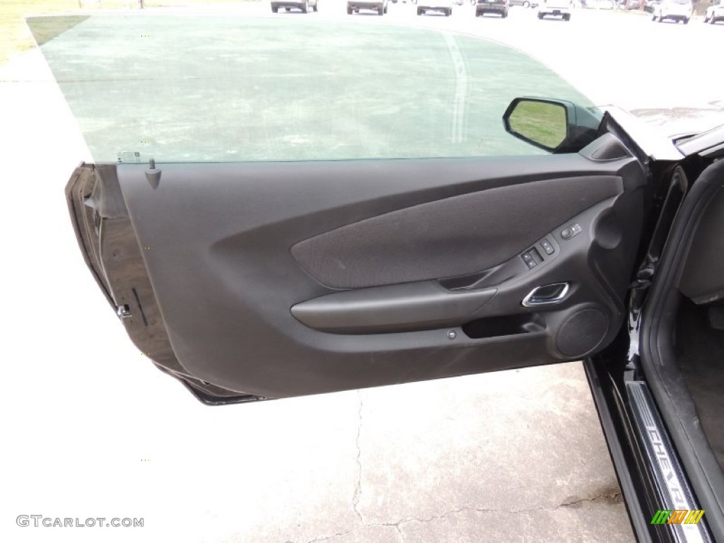 2012 Chevrolet Camaro SS Coupe Black Door Panel Photo #76881366