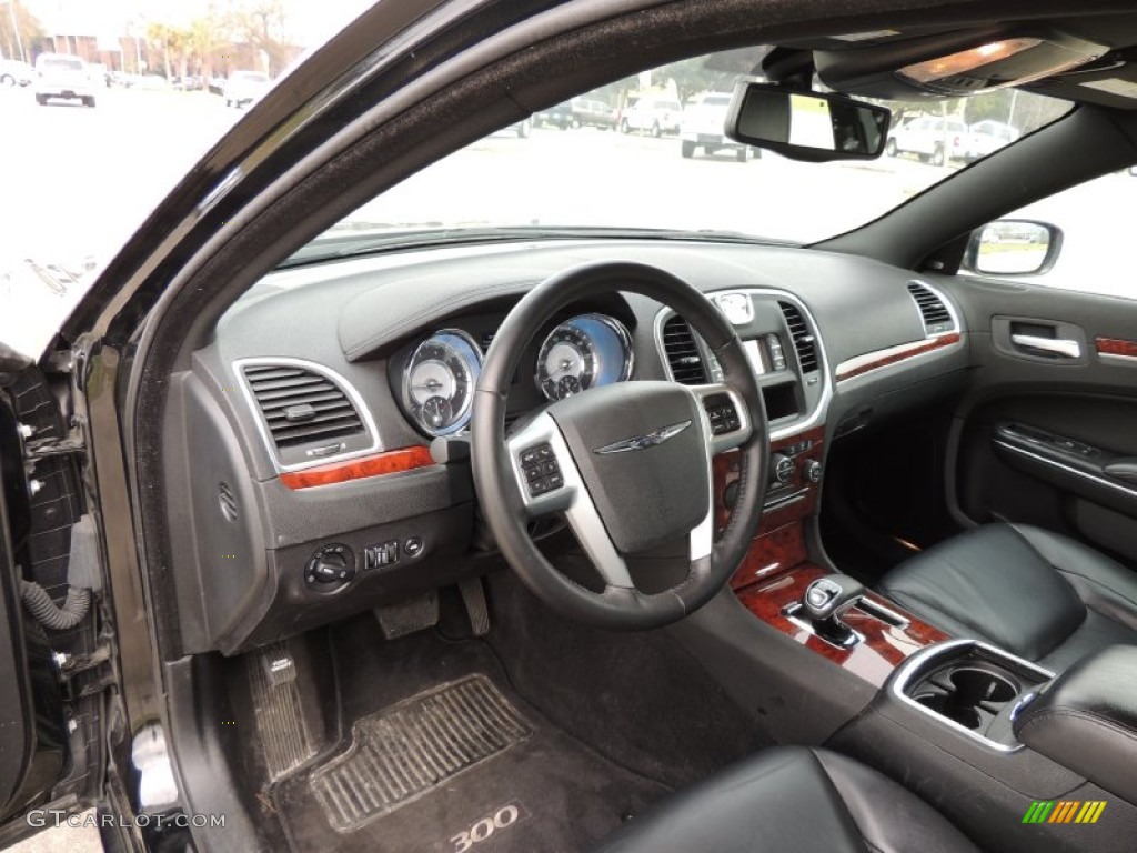 Black Interior 2012 Chrysler 300 Limited Photo #76882428