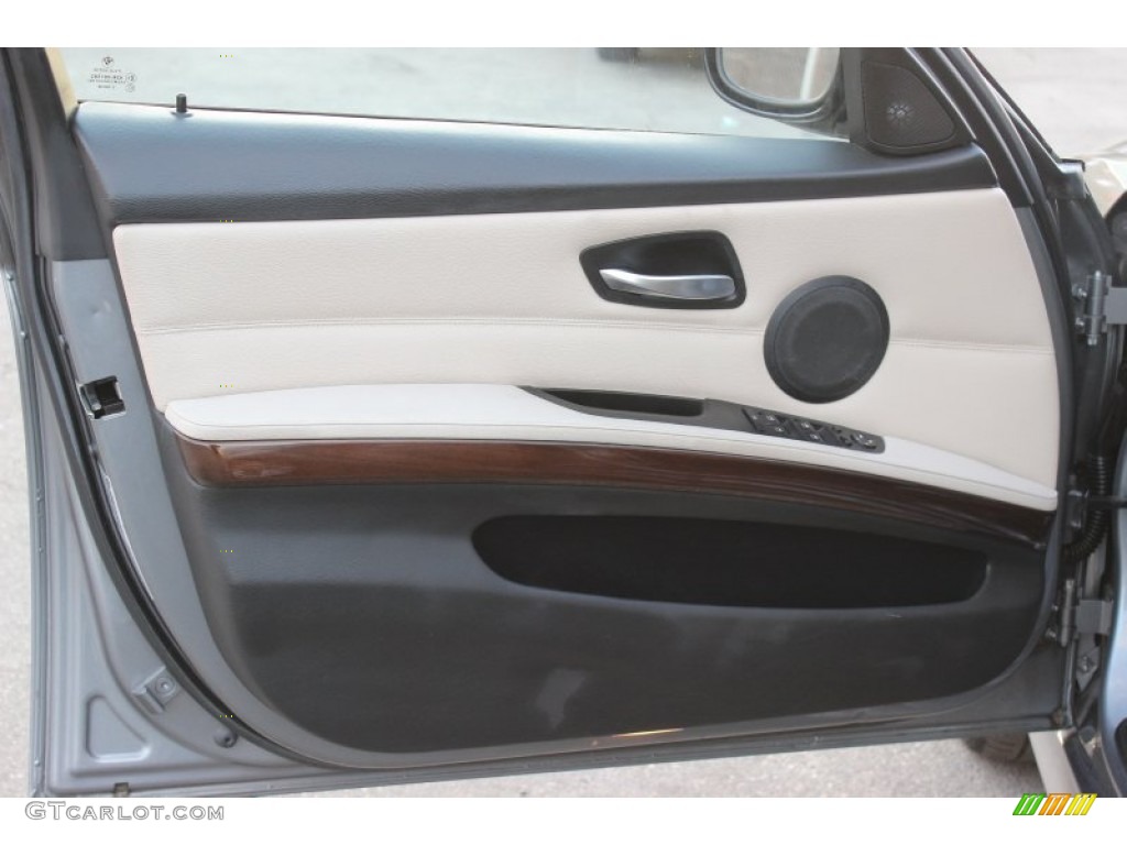 2010 BMW 3 Series 328i xDrive Sedan Cream Beige Door Panel Photo #76884359