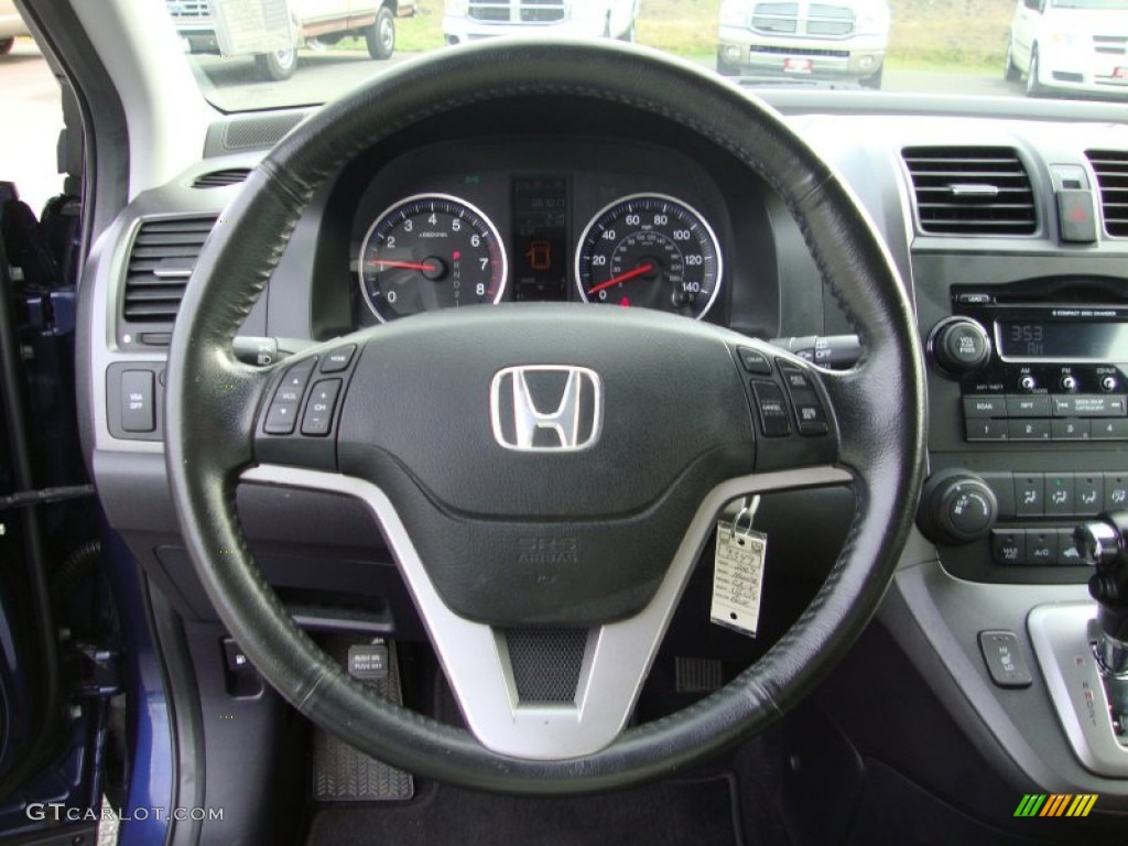 2007 Honda CR-V EX-L Black Steering Wheel Photo #76885968