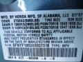  2008 Pilot EX-L 4WD Steel Blue Metallic Color Code B533M