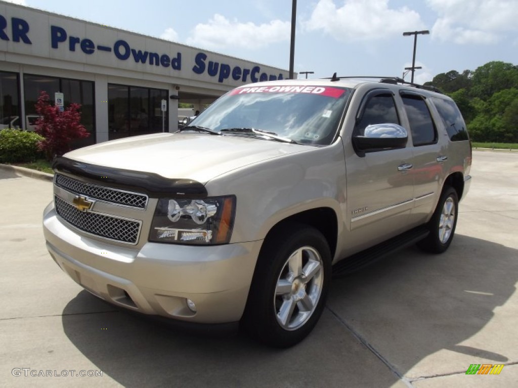 2010 Tahoe LTZ - Gold Mist Metallic / Light Cashmere/Dark Cashmere photo #1