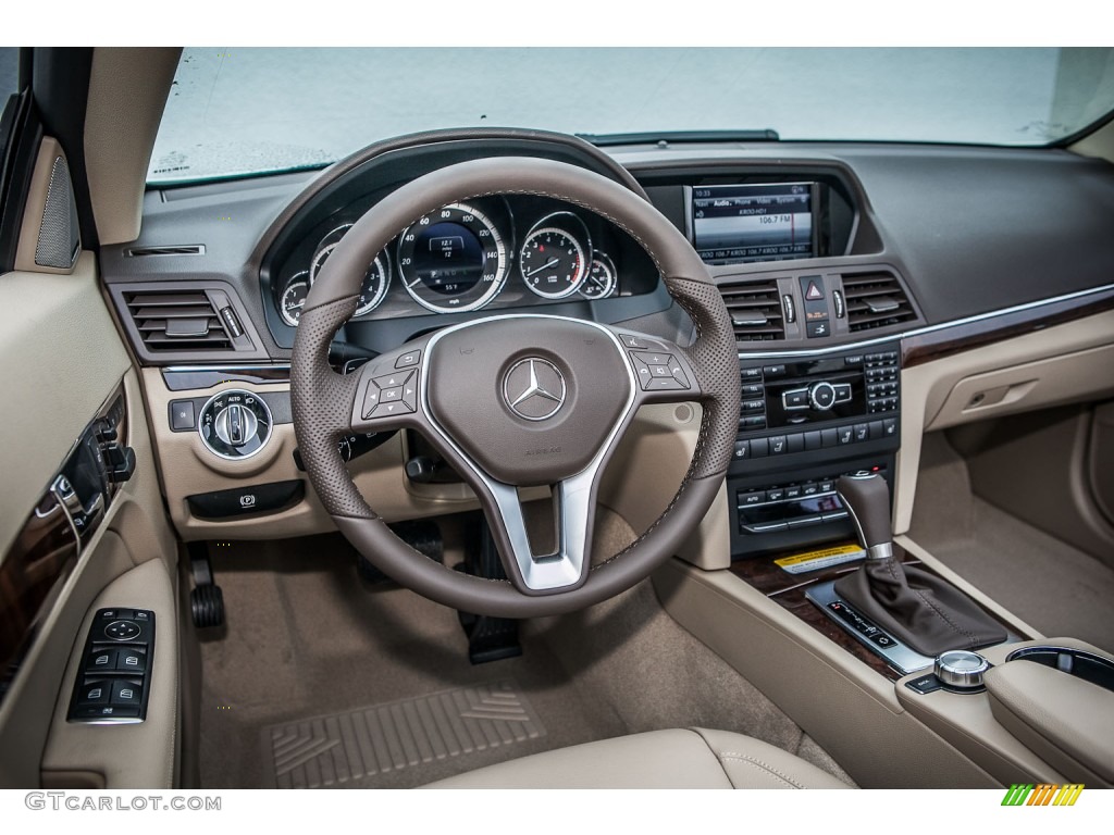 2013 Mercedes-Benz E 350 Cabriolet Almond/Mocha Dashboard Photo #76886972