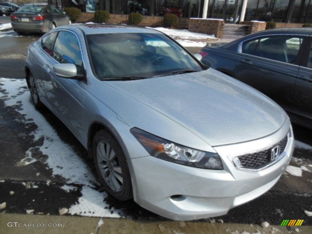 2008 Accord EX-L Coupe - Alabaster Silver Metallic / Black photo #1