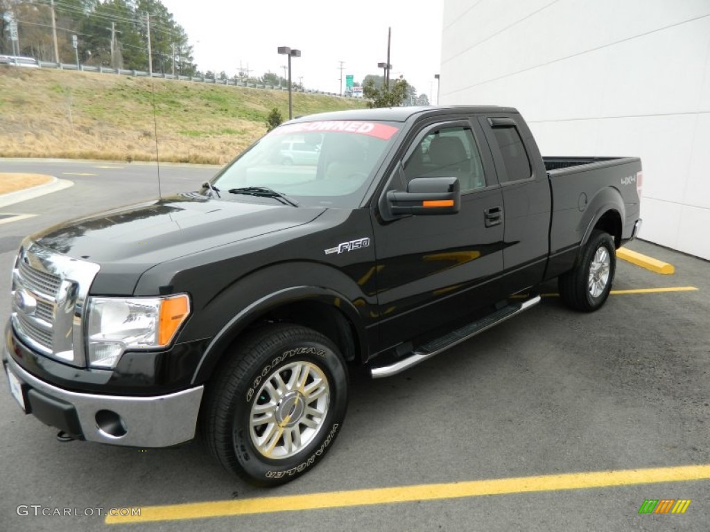 Tuxedo Black 2010 Ford F150 Lariat SuperCab 4x4 Exterior Photo #76887540