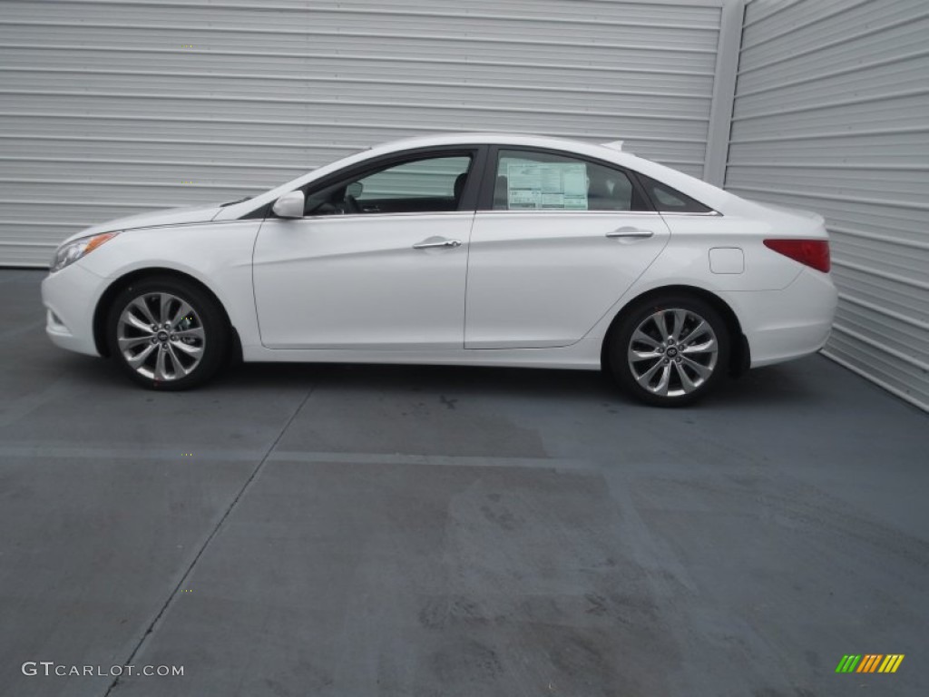 Shimmering White 2013 Hyundai Sonata SE Exterior Photo #76887581