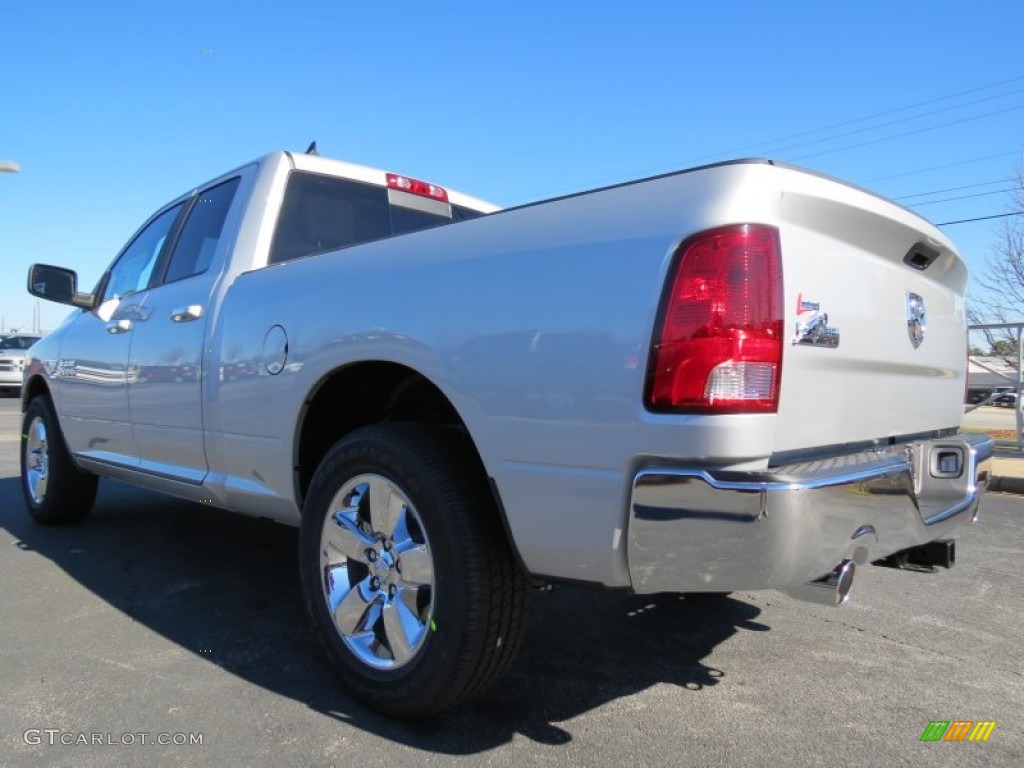 2013 1500 Big Horn Quad Cab - Bright Silver Metallic / Canyon Brown/Light Frost Beige photo #2