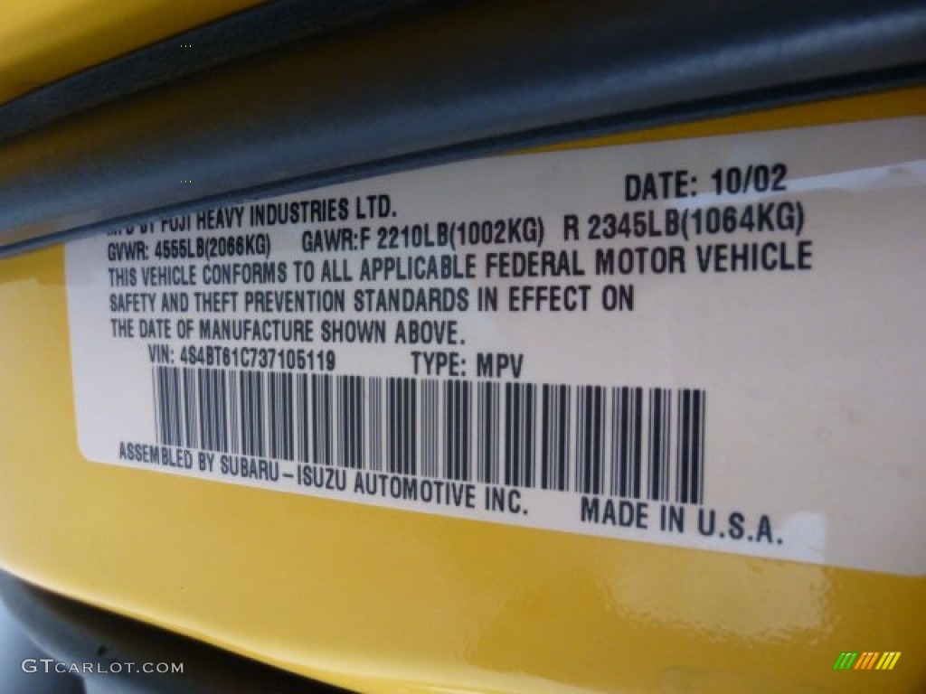 2003 Baja  - Baja Yellow / Gray photo #18