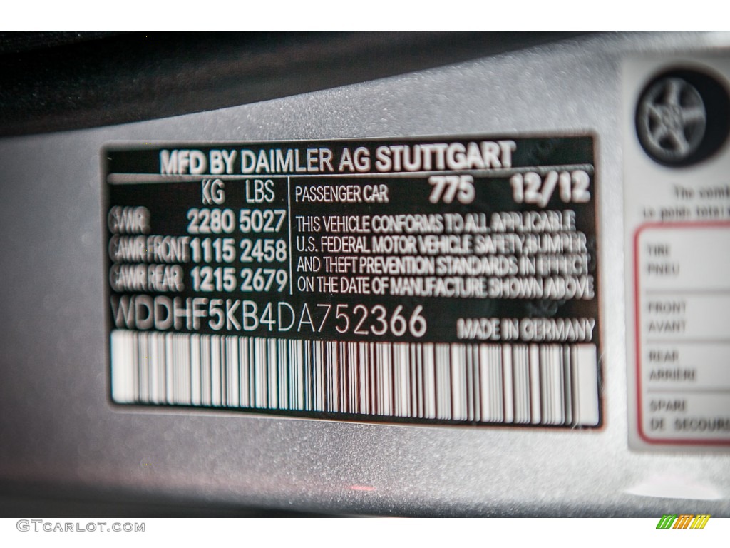 2013 E 350 Sedan - Iridium Silver Metallic / Ash/Dark Grey photo #7