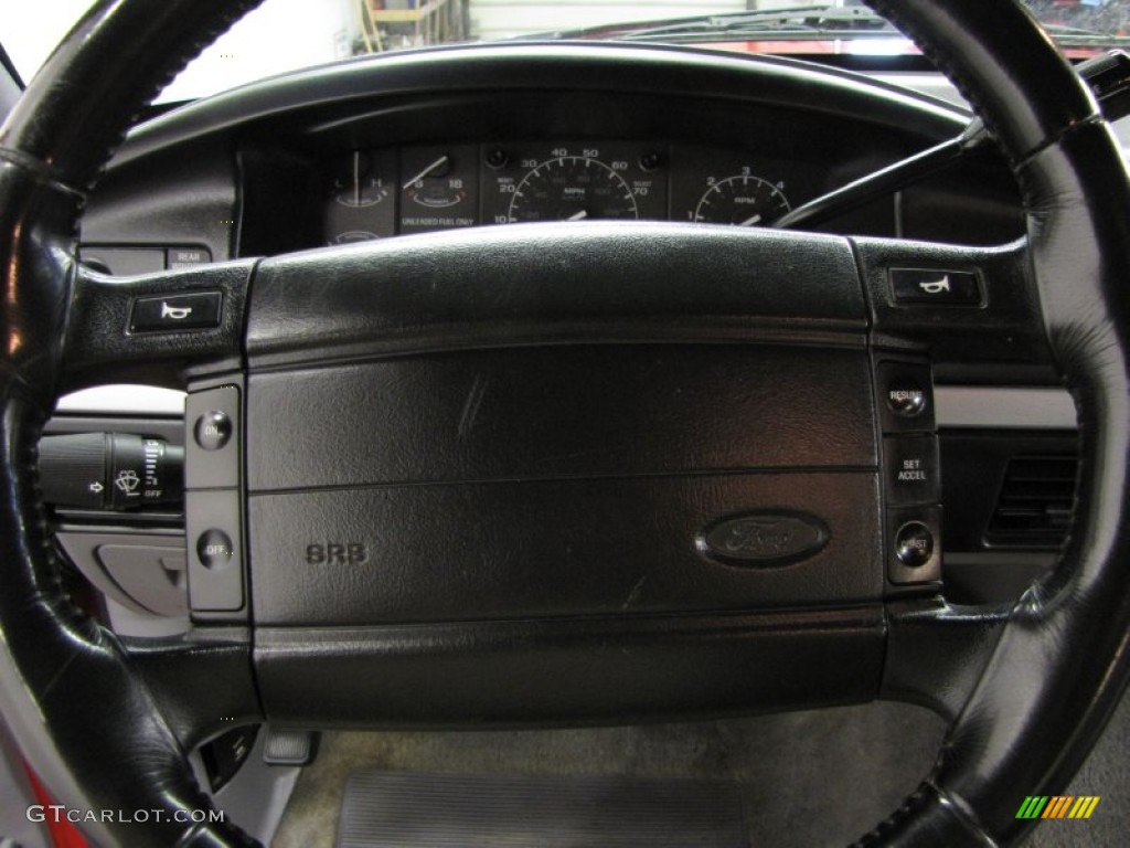 1995 Ford Bronco XLT 4x4 Grey Steering Wheel Photo #76888977