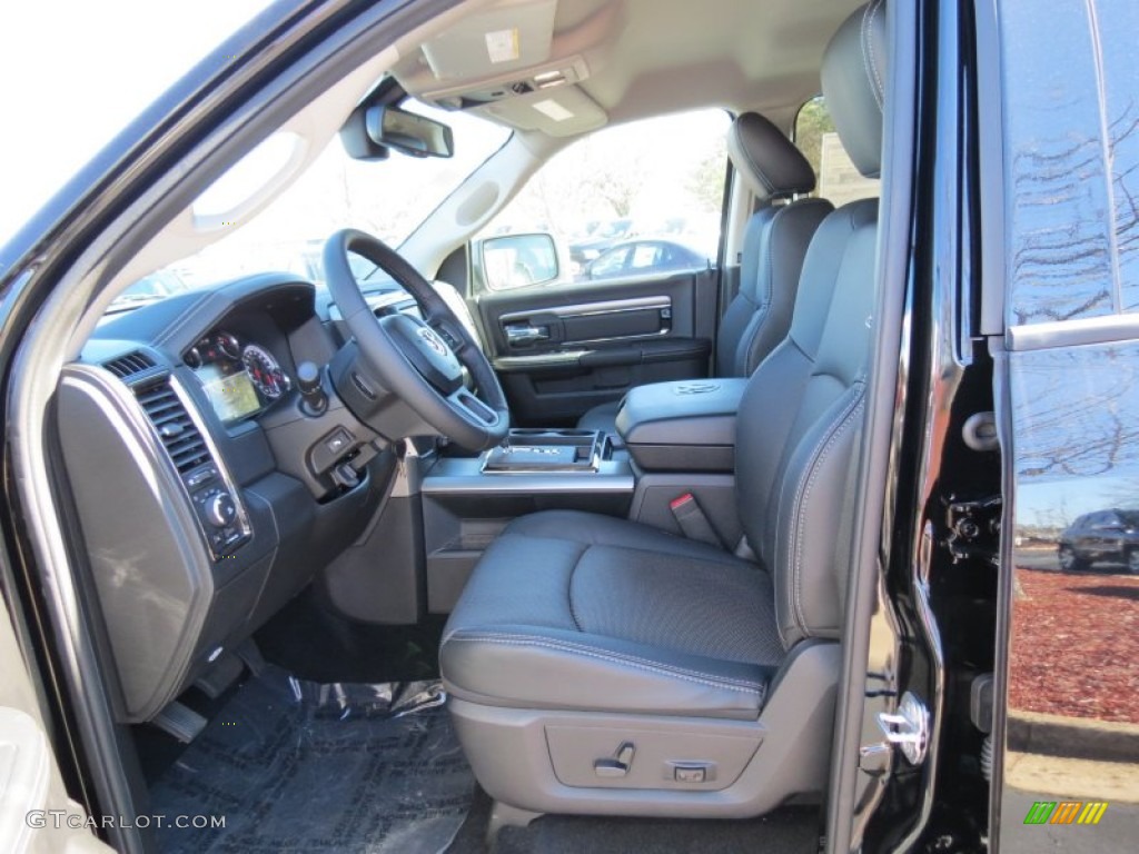 Black Interior 2013 Ram 1500 Sport Crew Cab Photo #76889535