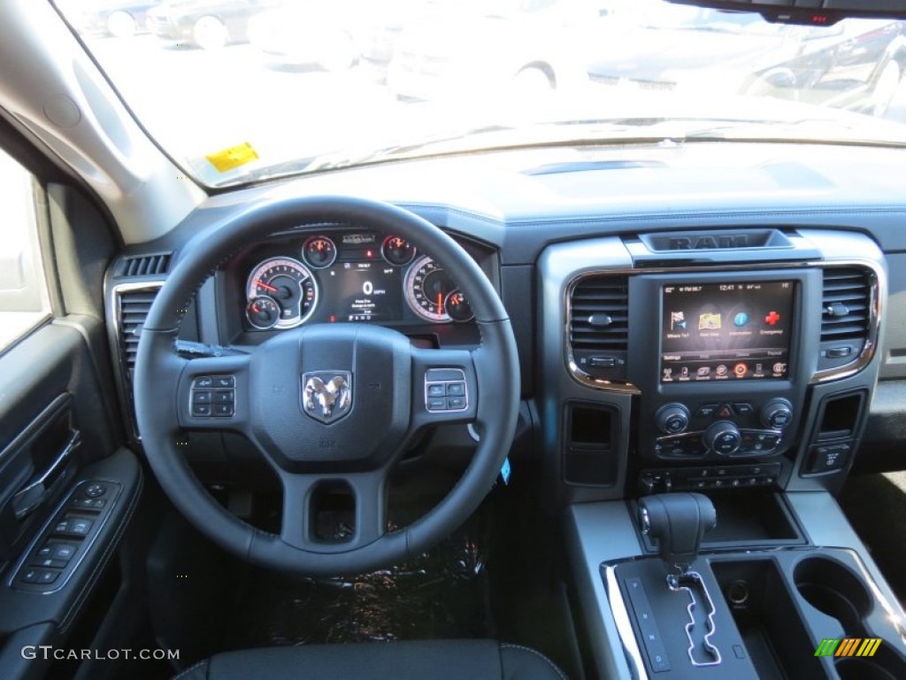 2013 Ram 1500 Sport Crew Cab Black Dashboard Photo #76889595