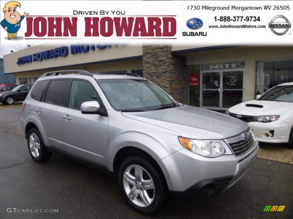 2009 Forester 2.5 X Premium - Spark Silver Metallic / Black photo #1