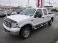 2007 Oxford White Clearcoat Ford F250 Super Duty Lariat Crew Cab 4x4  photo #3