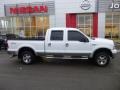 2007 Oxford White Clearcoat Ford F250 Super Duty Lariat Crew Cab 4x4  photo #12