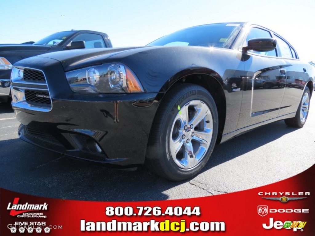 2013 Charger R/T Plus - Pitch Black / Black photo #1