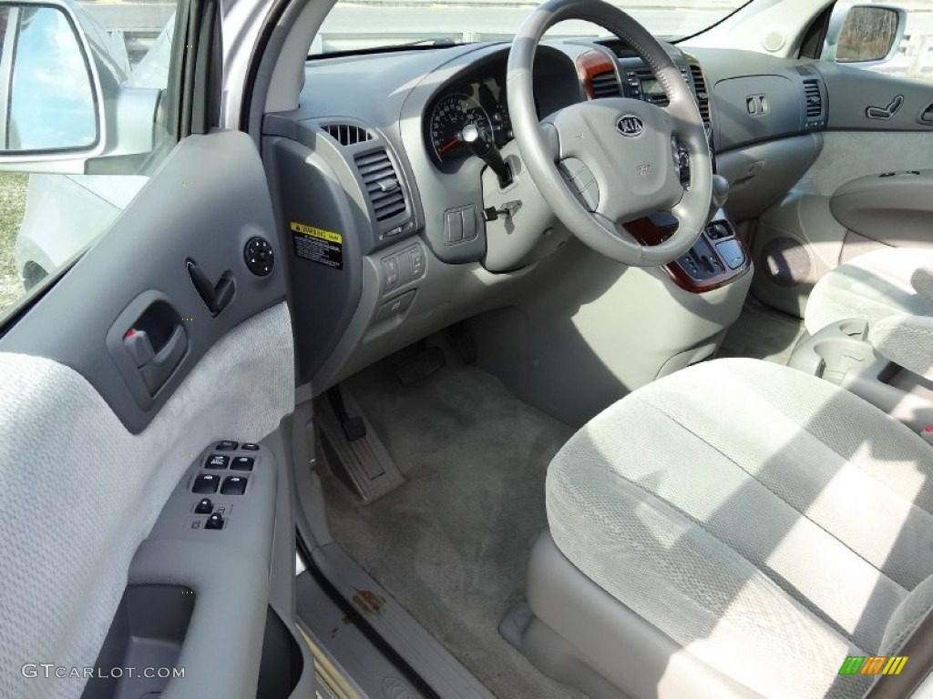 Gray Interior 2006 Kia Sedona EX Photo #76890892