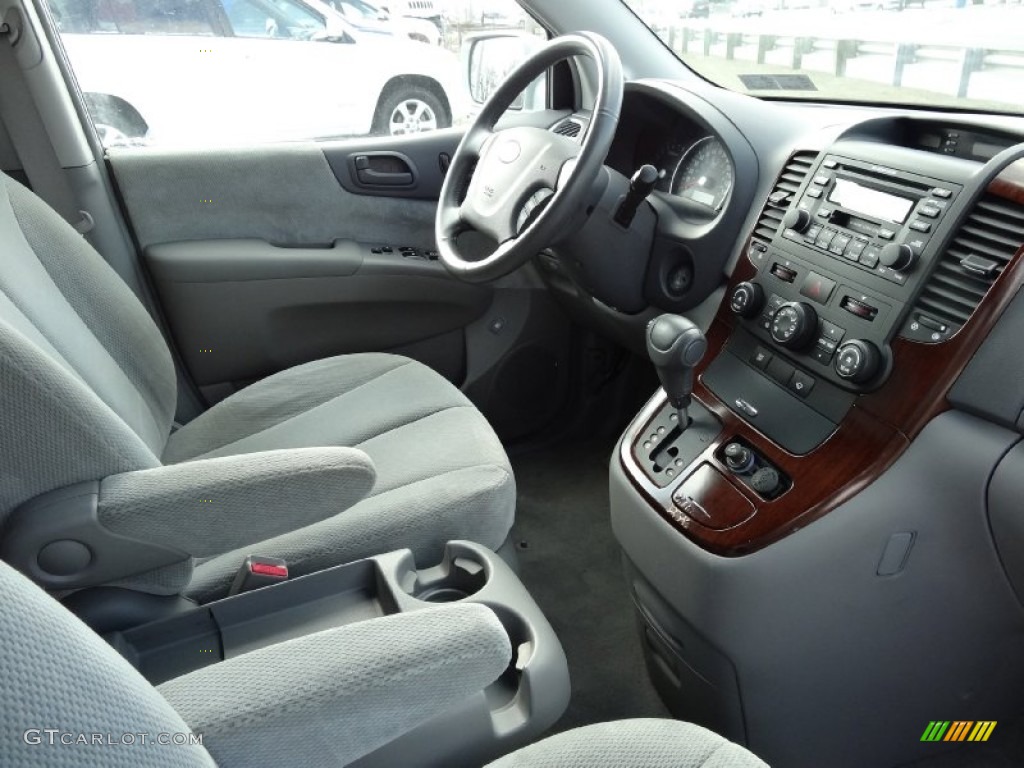 Gray Interior 2006 Kia Sedona EX Photo #76891001