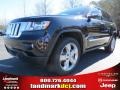 2013 Brilliant Black Crystal Pearl Jeep Grand Cherokee Overland 4x4  photo #1