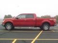 2010 Red Candy Metallic Ford F150 Lariat SuperCrew 4x4  photo #3