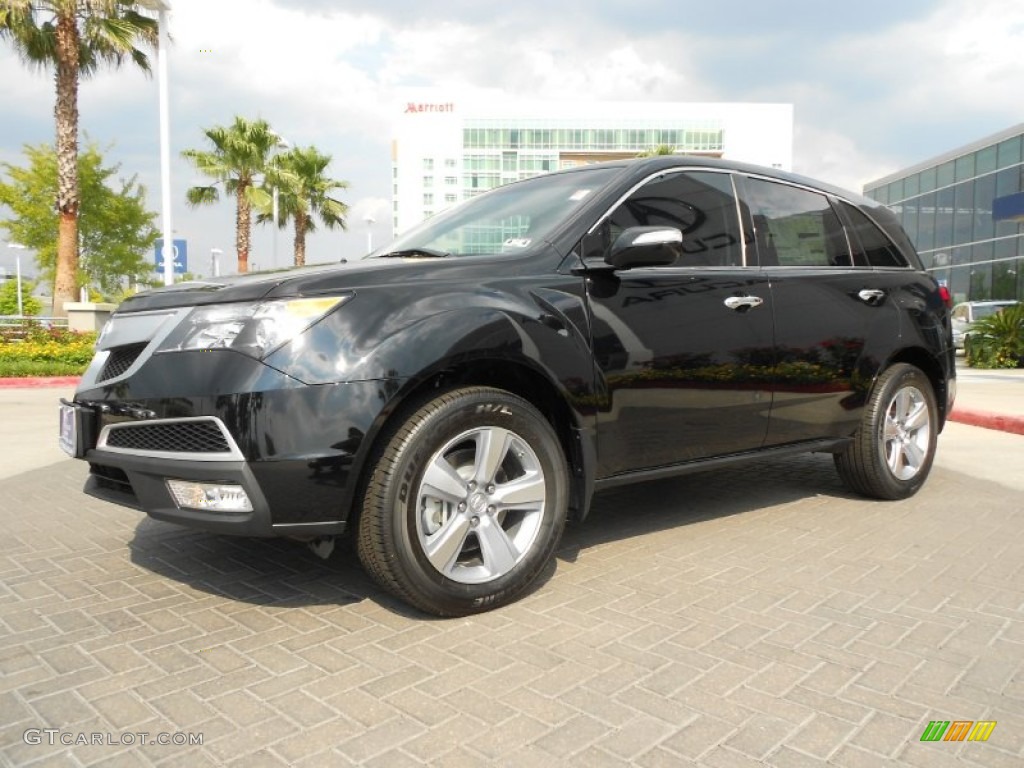 Crystal Black Pearl 2012 Acura MDX SH-AWD Exterior Photo #76892574