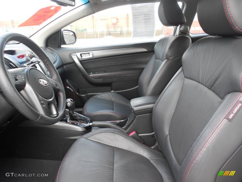 Black Interior 2012 Kia Forte Koup SX Photo #76892844