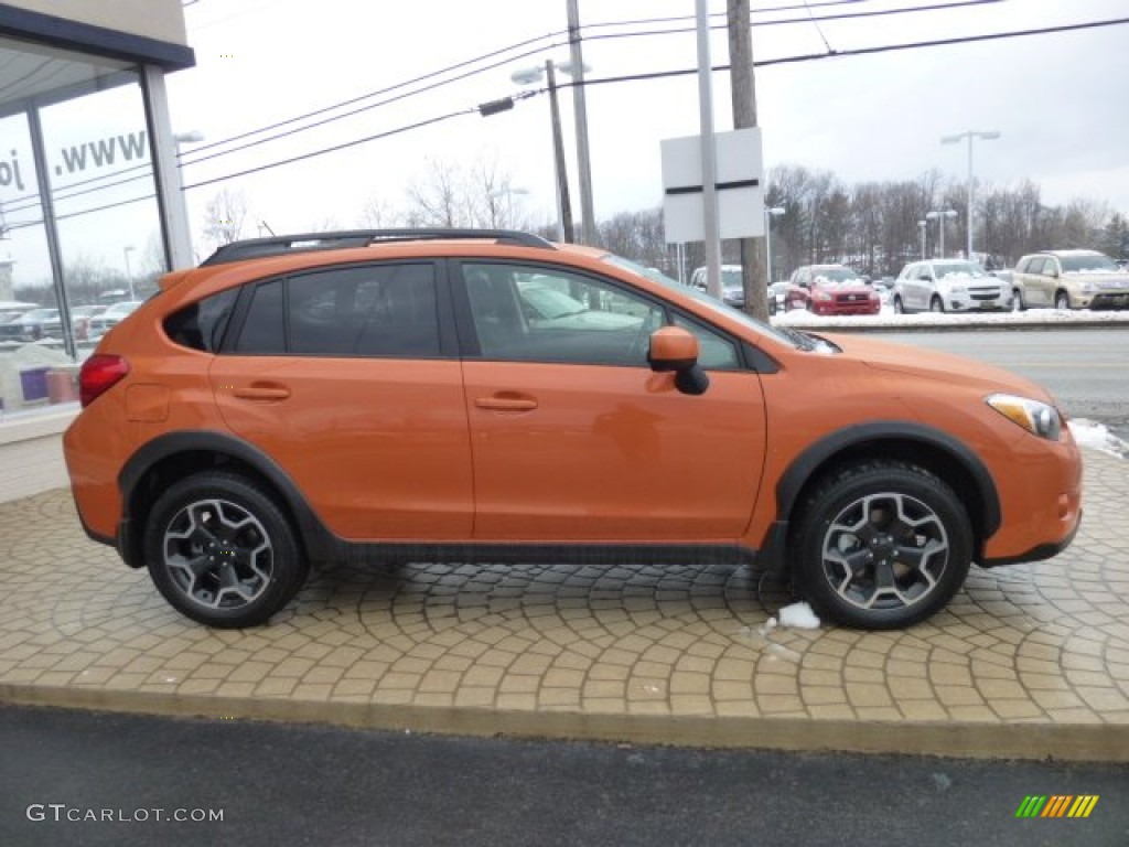 2013 XV Crosstrek 2.0 Premium - Tangerine Orange Pearl / Black photo #8