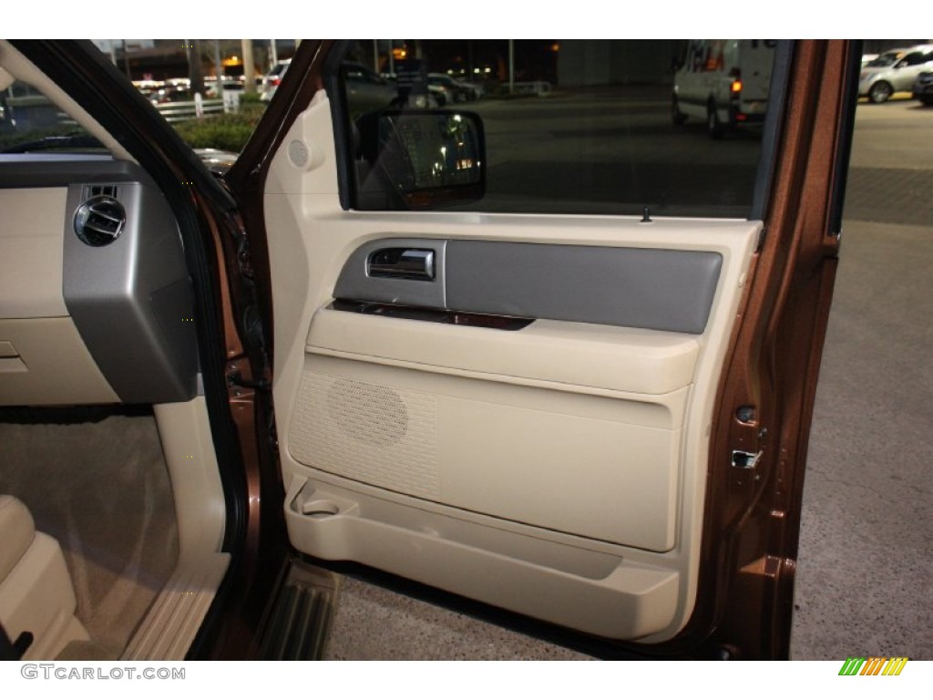 2011 Ford Expedition XLT Camel Door Panel Photo #76893379
