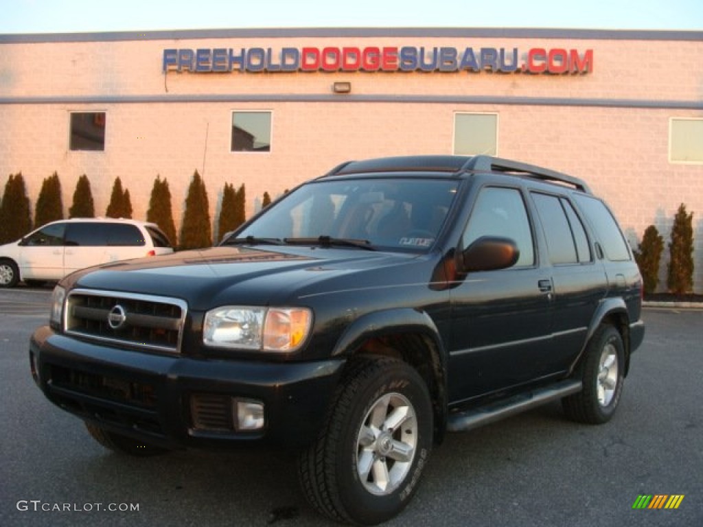 2003 Pathfinder SE 4x4 - Super Black / Charcoal photo #1