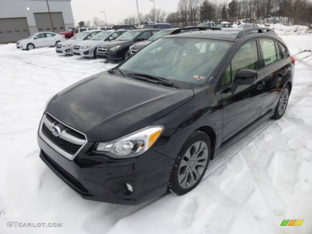 Obsidian Black Pearl 2013 Subaru Impreza 2.0i Sport Limited 5 Door Exterior Photo #76893669