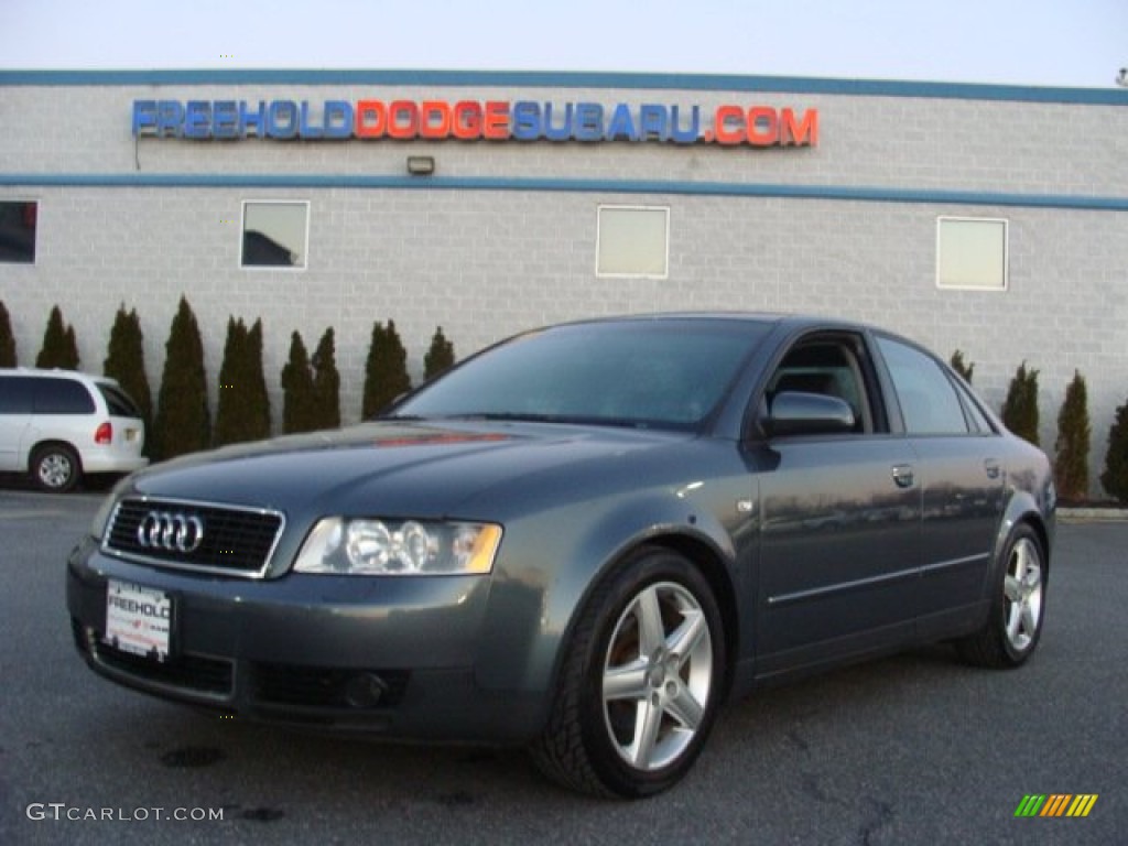2003 A4 1.8T Sedan - Dolphin Gray Pearl / Ebony photo #1