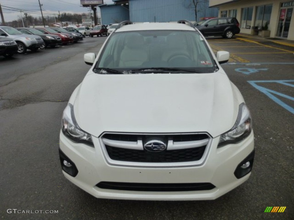 2013 Impreza 2.0i Sport Limited 5 Door - Satin White Pearl / Ivory photo #2