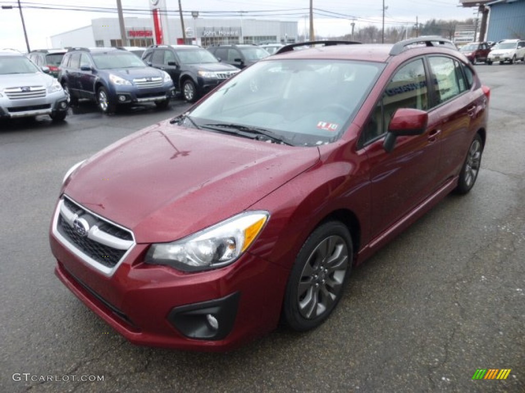 Camellia Red Pearl 2013 Subaru Impreza 2.0i Sport Limited 5 Door Exterior Photo #76894755