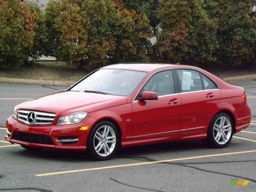 Mars Red 2012 Mercedes-Benz C 250 Sport Exterior Photo #76894924