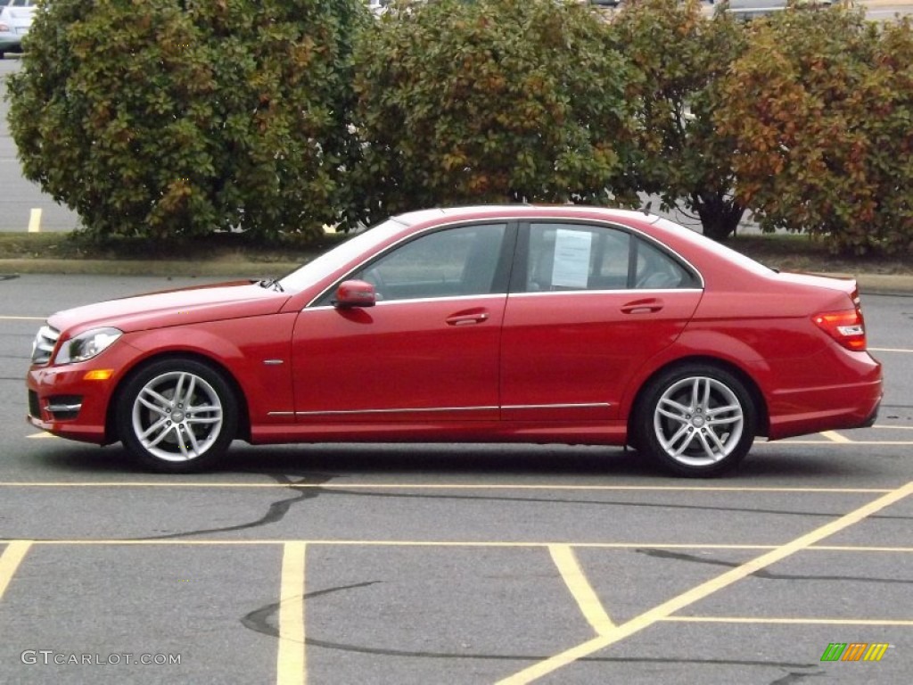 Mars Red 2012 Mercedes-Benz C 250 Sport Exterior Photo #76894971