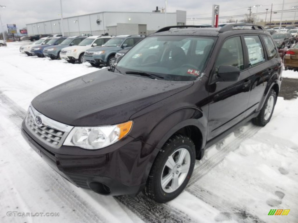 Deep Cherry Pearl 2013 Subaru Forester 2.5 X Exterior Photo #76895112