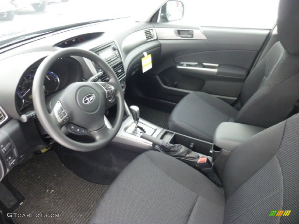 Black Interior 2013 Subaru Forester 2.5 X Photo #76895342