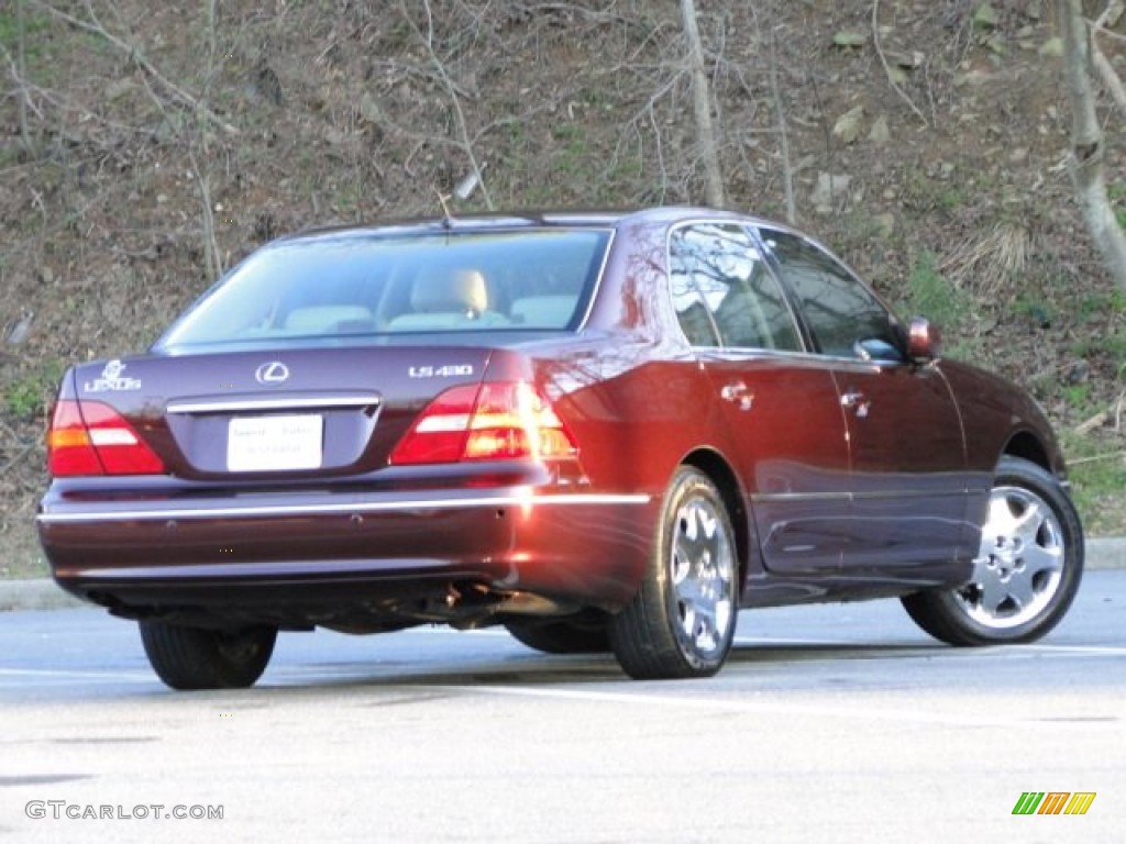 2003 LS 430 Sedan - Black Cherry Pearl / Ivory photo #1