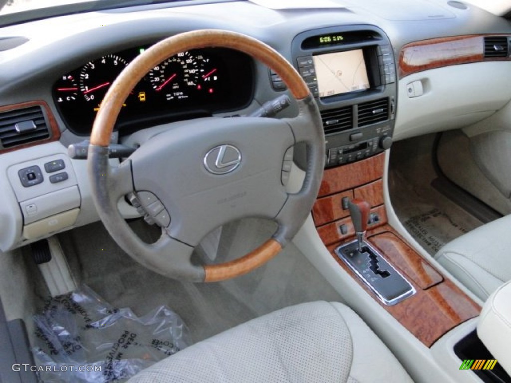 Ivory Interior 2003 Lexus LS 430 Sedan Photo #76895829