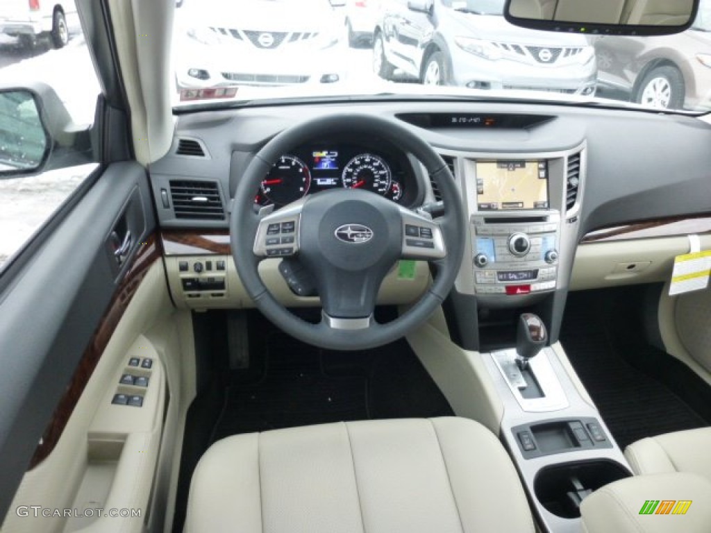 2013 Subaru Legacy 2.5i Limited Ivory Dashboard Photo #76895947