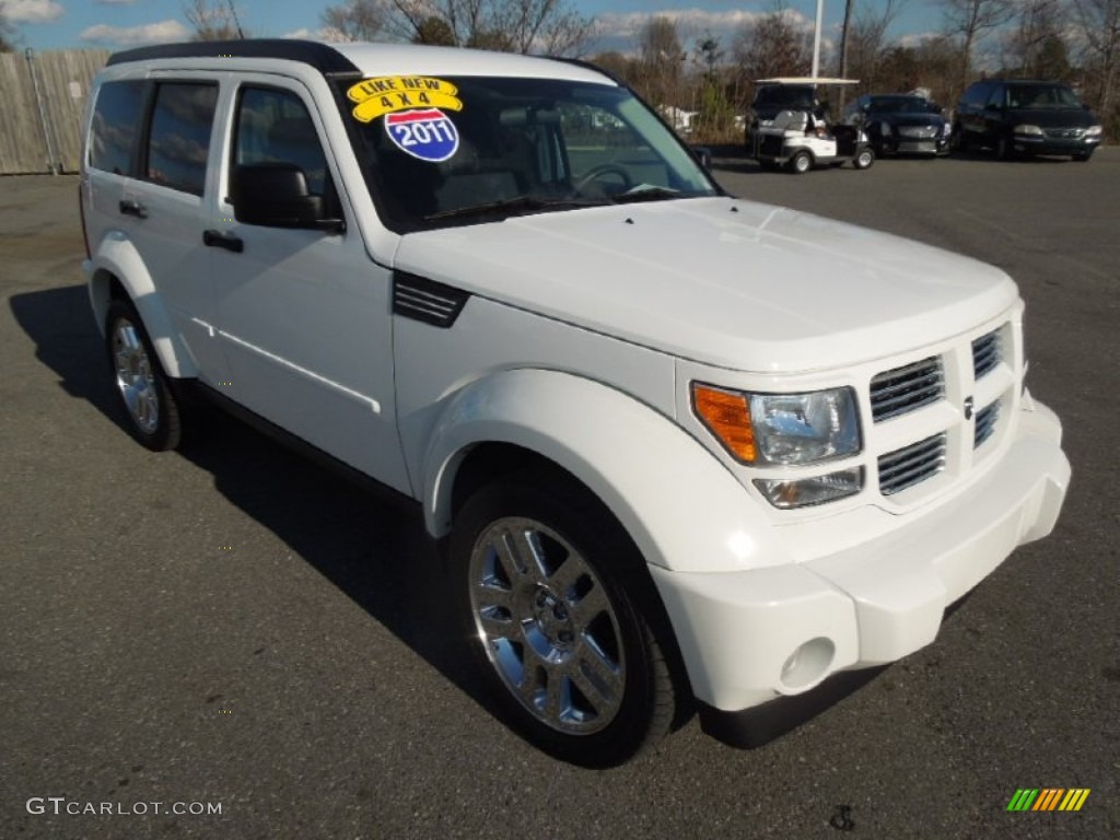 Bright White 2011 Dodge Nitro Heat 4x4 Exterior Photo #76897423