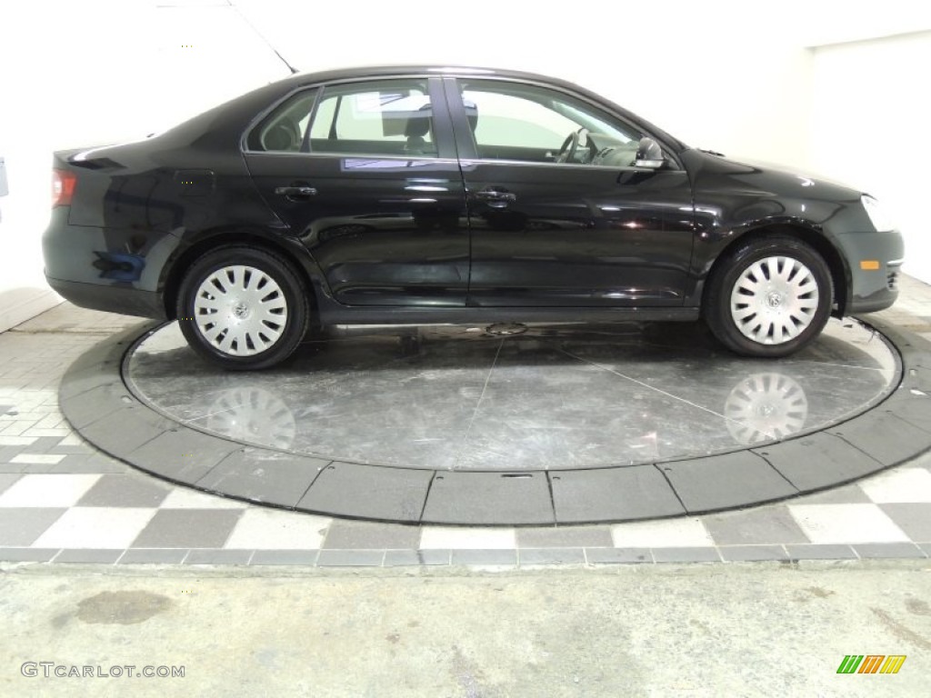 Black Uni 2009 Volkswagen Jetta S Sedan Exterior Photo #76897597