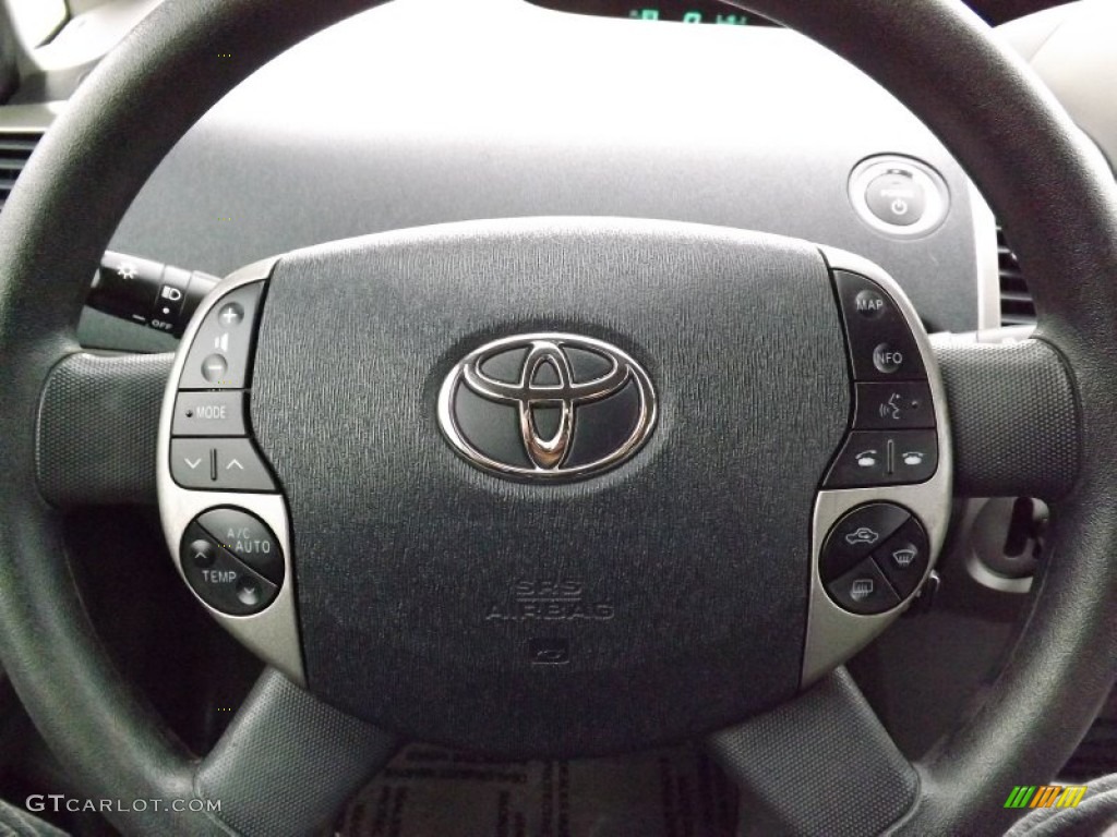 2007 Toyota Prius Hybrid Touring Dark Gray Steering Wheel Photo #76897907