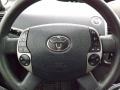 Dark Gray 2007 Toyota Prius Hybrid Touring Steering Wheel