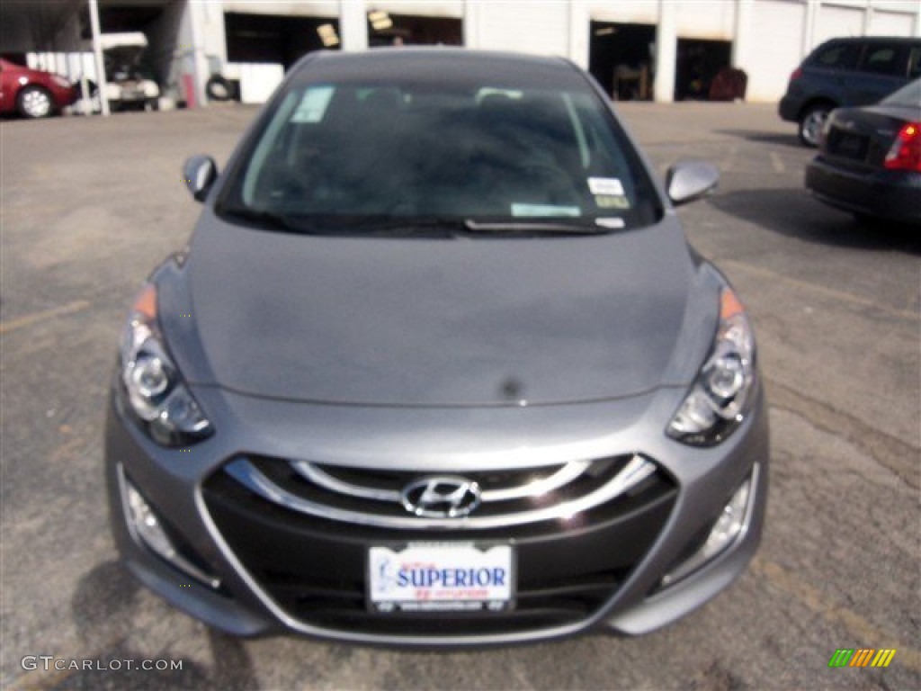 2013 Elantra GT - Titanium Gray Metallic / Blue photo #1