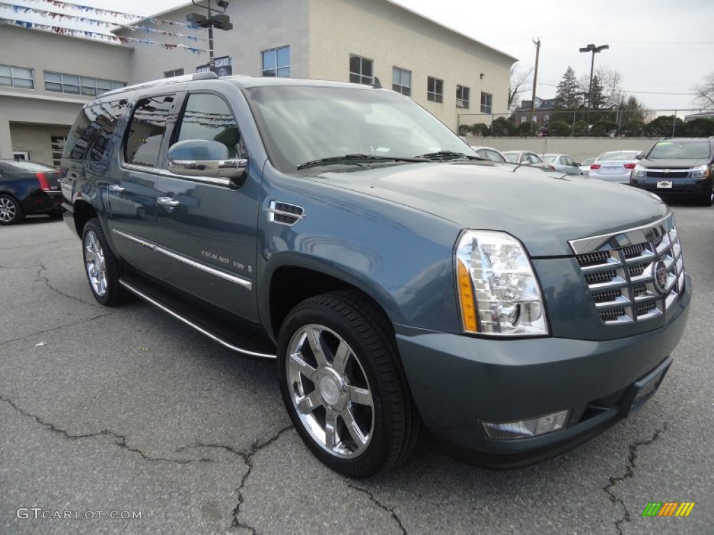 Stealth Gray 2008 Cadillac Escalade ESV AWD Exterior Photo #76898466