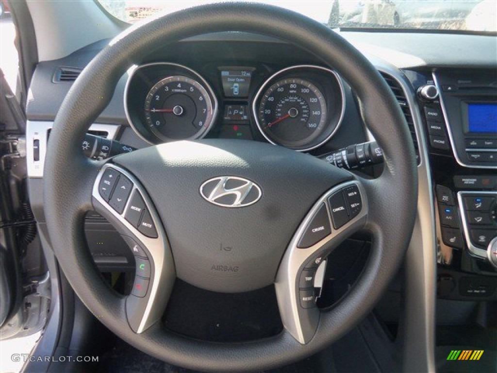 2013 Elantra GT - Titanium Gray Metallic / Black photo #13