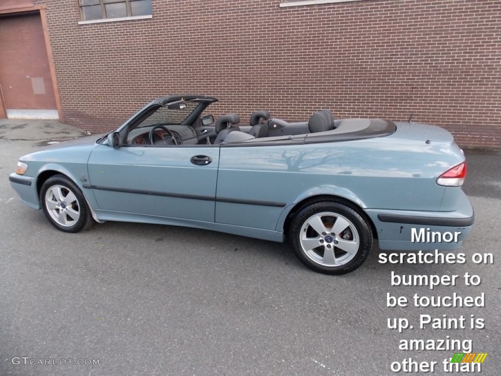 2003 9-3 SE Convertible - Dolphin Grey / Charcoal Grey photo #4