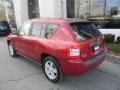 2009 Inferno Red Crystal Pearl Jeep Compass Sport 4x4  photo #3