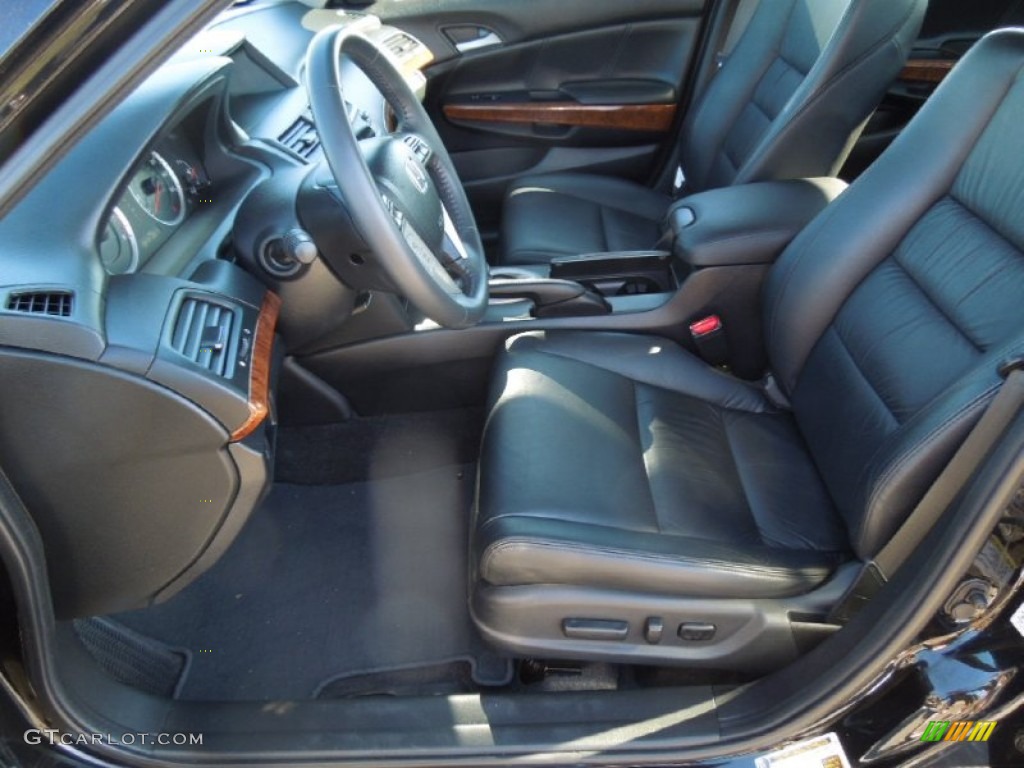 Black Interior 2011 Honda Accord EX-L V6 Sedan Photo #76899636